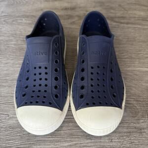 NATIVE Jefferson Child NAVY BLUE Waterproof Sneaker Shoes Toddler Size C11 ~ VGC